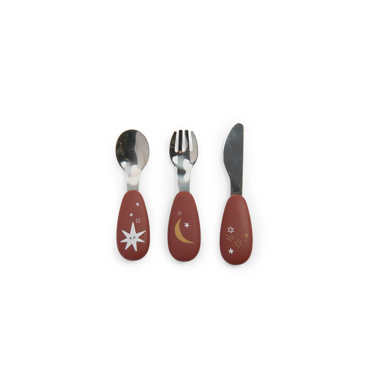 Set couverts silicone Après la pluie ROUGE Vox