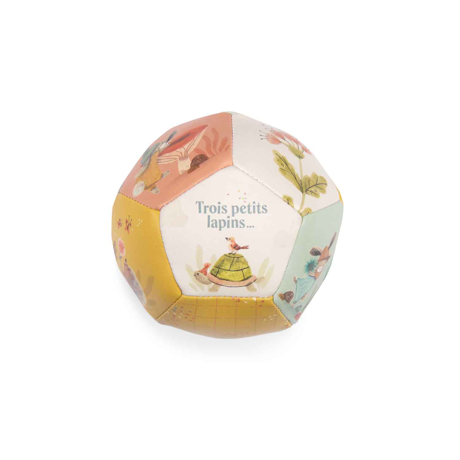 MOULIN ROTY - Ballon souple Trois petits lapins MULTICOLORE Moulin Roty