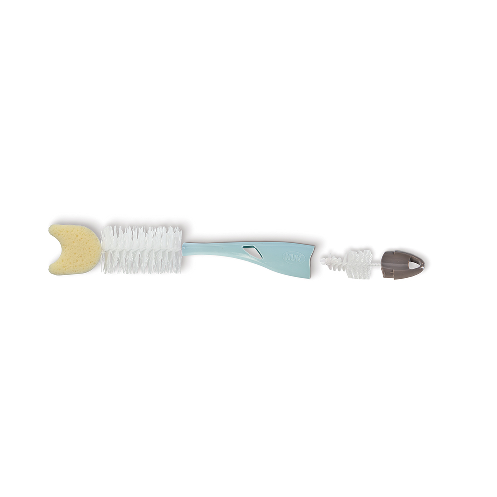 Goupillon 2 en 1 avec éponge MULTICOLORE Nuk