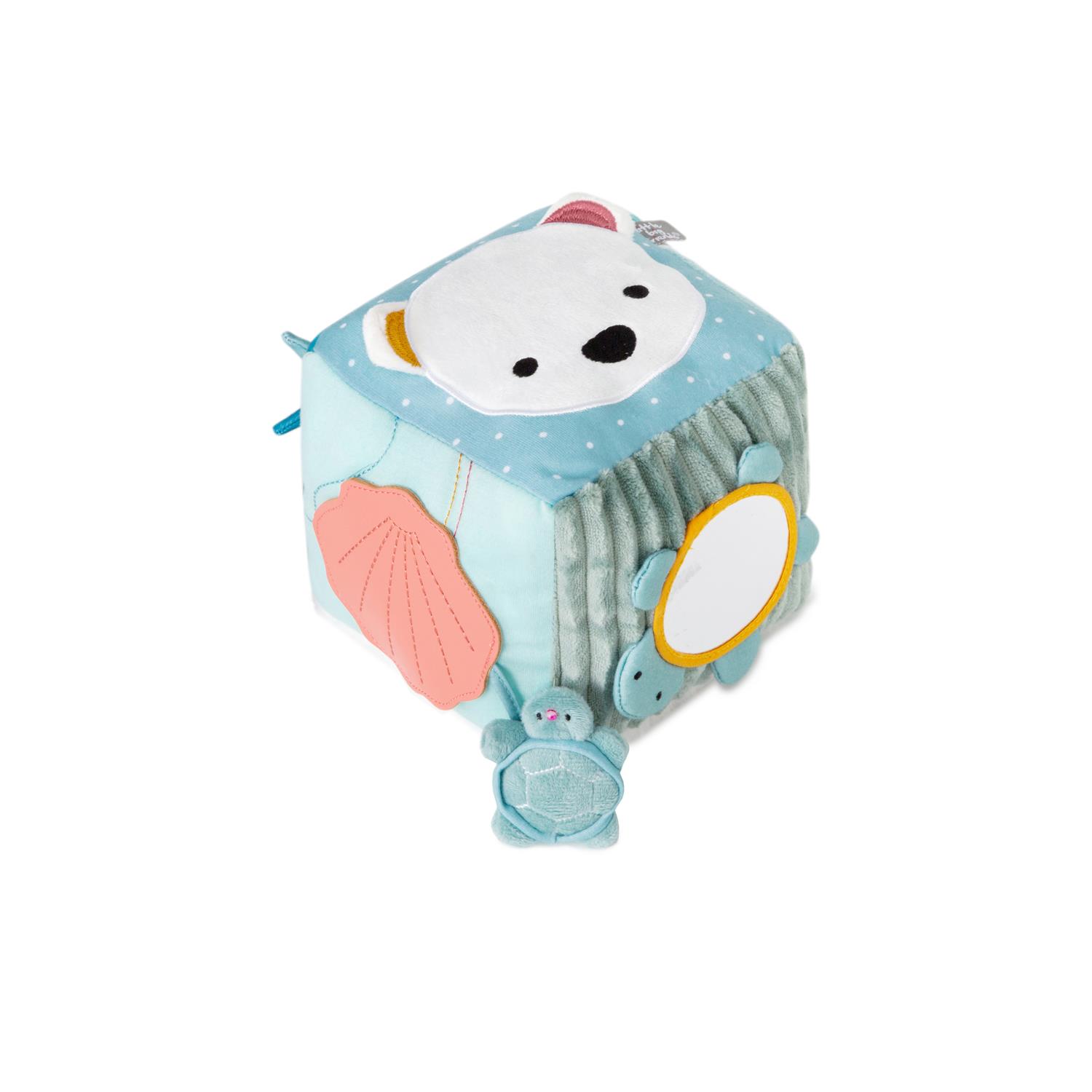 LITTLE BIG FRIENDS - Cube d'activités en tissu Océan BLEU Little big friends
