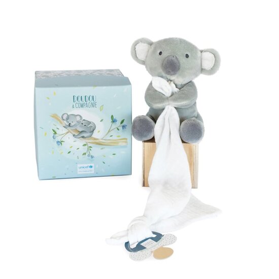 Doudou & Compagnie Unicef Pantin Avec Doudou Attache-Sucette Koala 12 cm