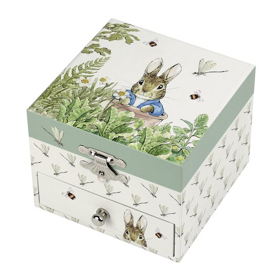 Trousselier Boîte à musique Cube Peter Rabbit - Libellule Vert  Trousselier Boîte à musique Cube Peter Rabbit - Libellule Vert