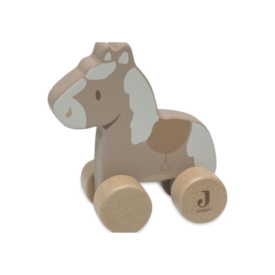 Jollein Cheval en Bois à roulettes Multicolor 