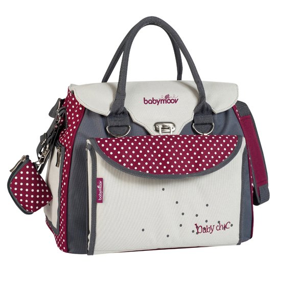 Babymoov Sac à langer Baby chic Gris/Rouge 