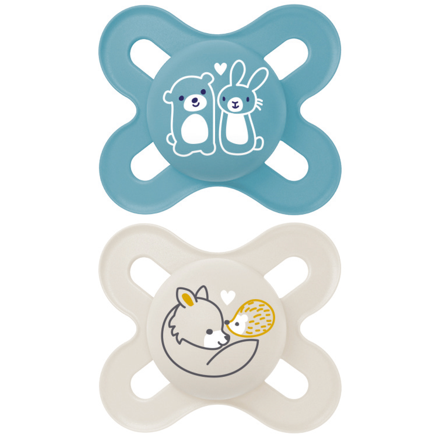 MAM - 2 sucettes en silicone + boîte de stérilisation MULTICOLORE MAM