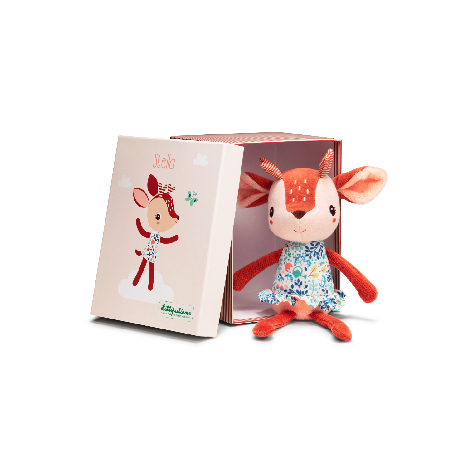 Kaloo - Peluche caline éco Stella MULTICOLORE Lilliputiens
