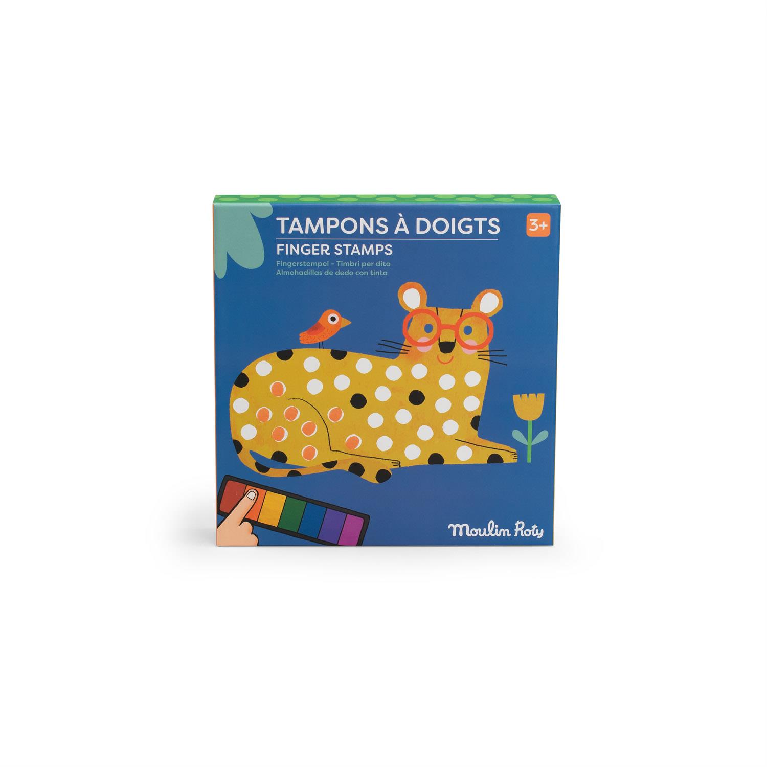 Tampons à doigts Les Toupitis MULTICOLORE Moulin Roty