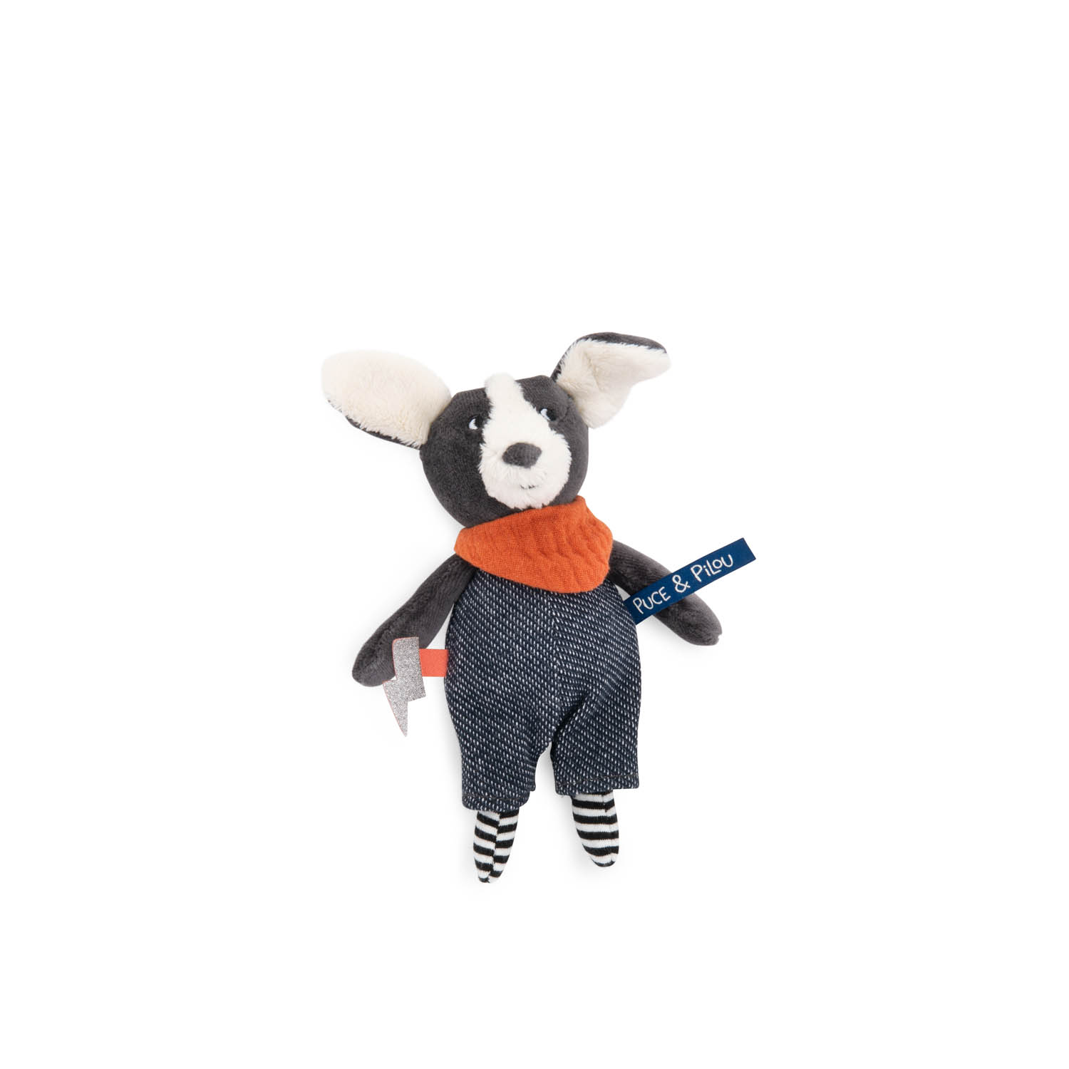 Peluche Petit chien Puce Puce & Pilou MULTICOLORE Moulin Roty