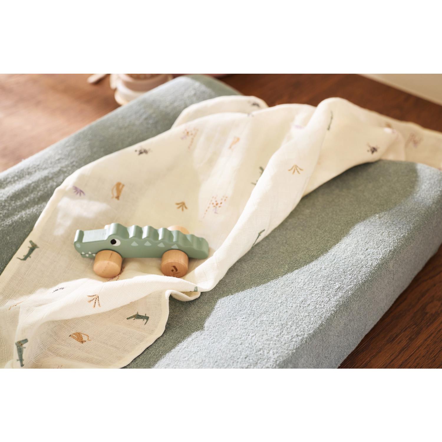 Jollein - Housse matelas à langer Eponge Lot de 2 VERT Jollein