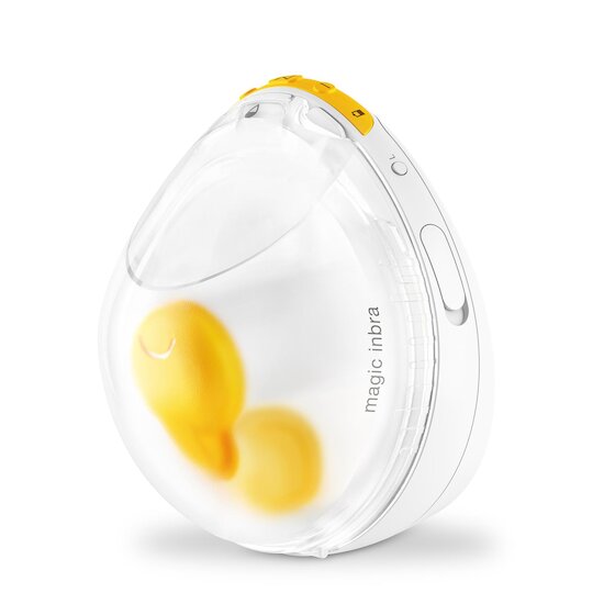Medela Tire-lait électrique double Magic InBra Blanc, jaune et Transparent 