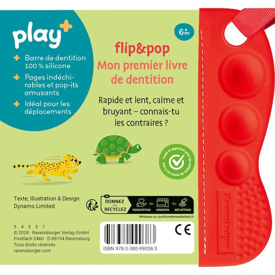 Play+ Livre Flip & pop Les contraires multicolore 