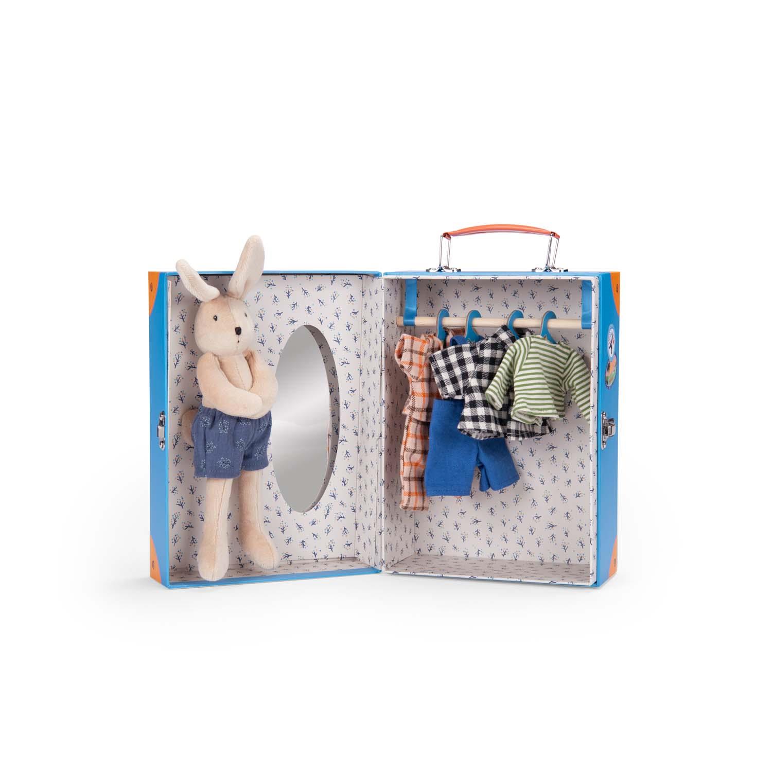 MOULIN ROTY - Valise La petite armoire Sylvain La Grande Famille MULTICOLORE Moulin Roty
