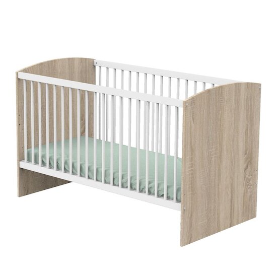 Sauthon Little big bed Access Chêne Doré - Blanc 70x140 cm