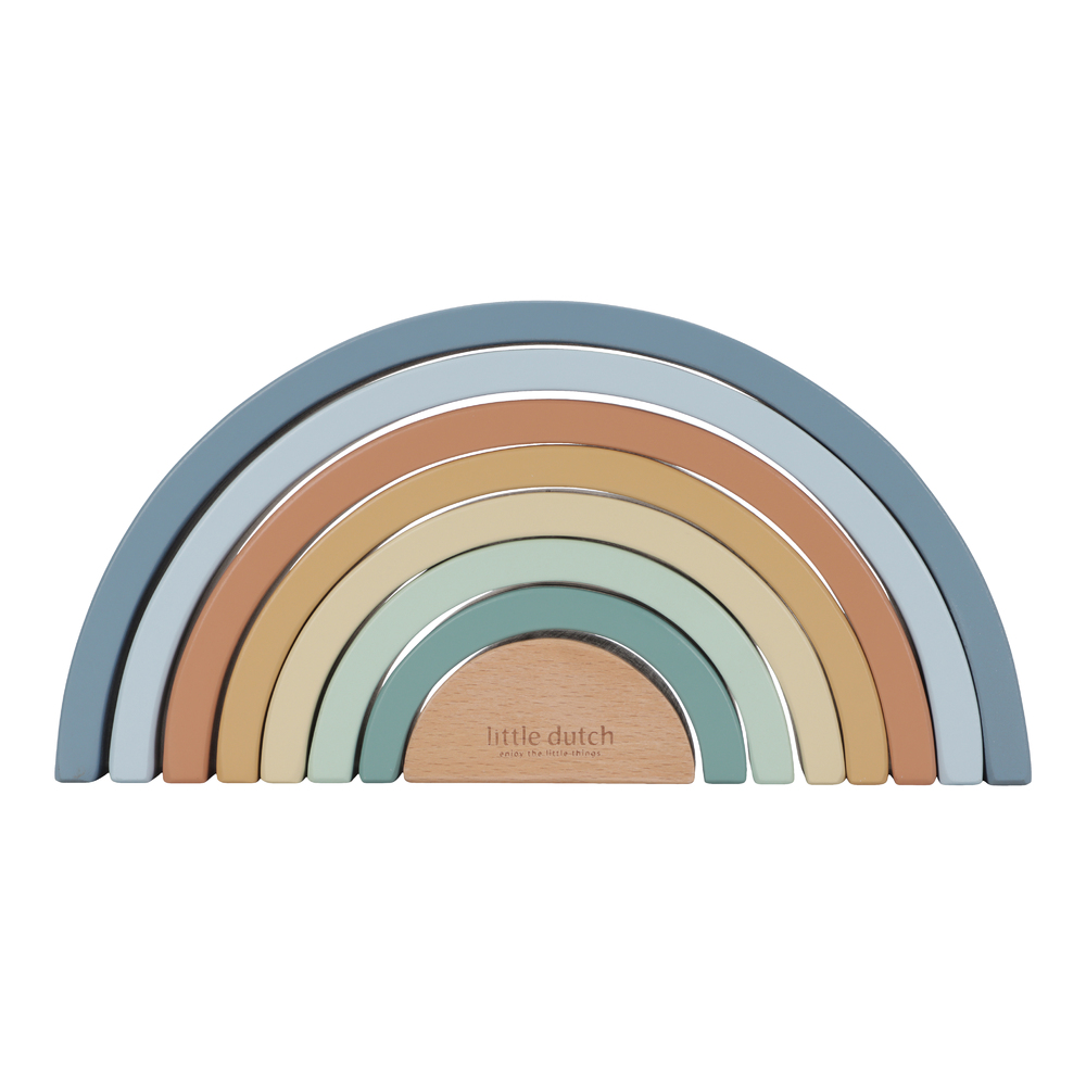 Arc-en-cielen bois FSC MULTICOLORE Little Dutch