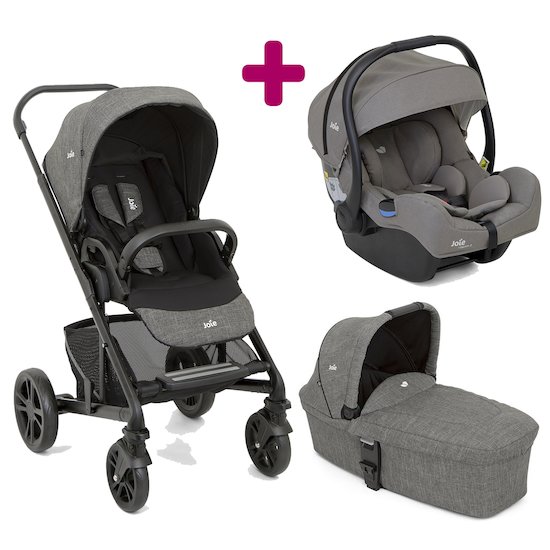 Poussette Confortable 3 En 1 Pack Poussette Coque Nacelle Bebe Adbb