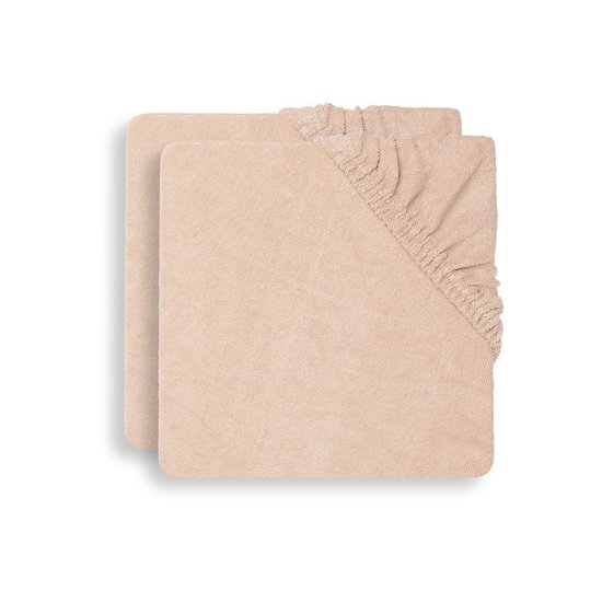 Jollein 2 Housse pour matelas à langer Pale pink 50x70 cm