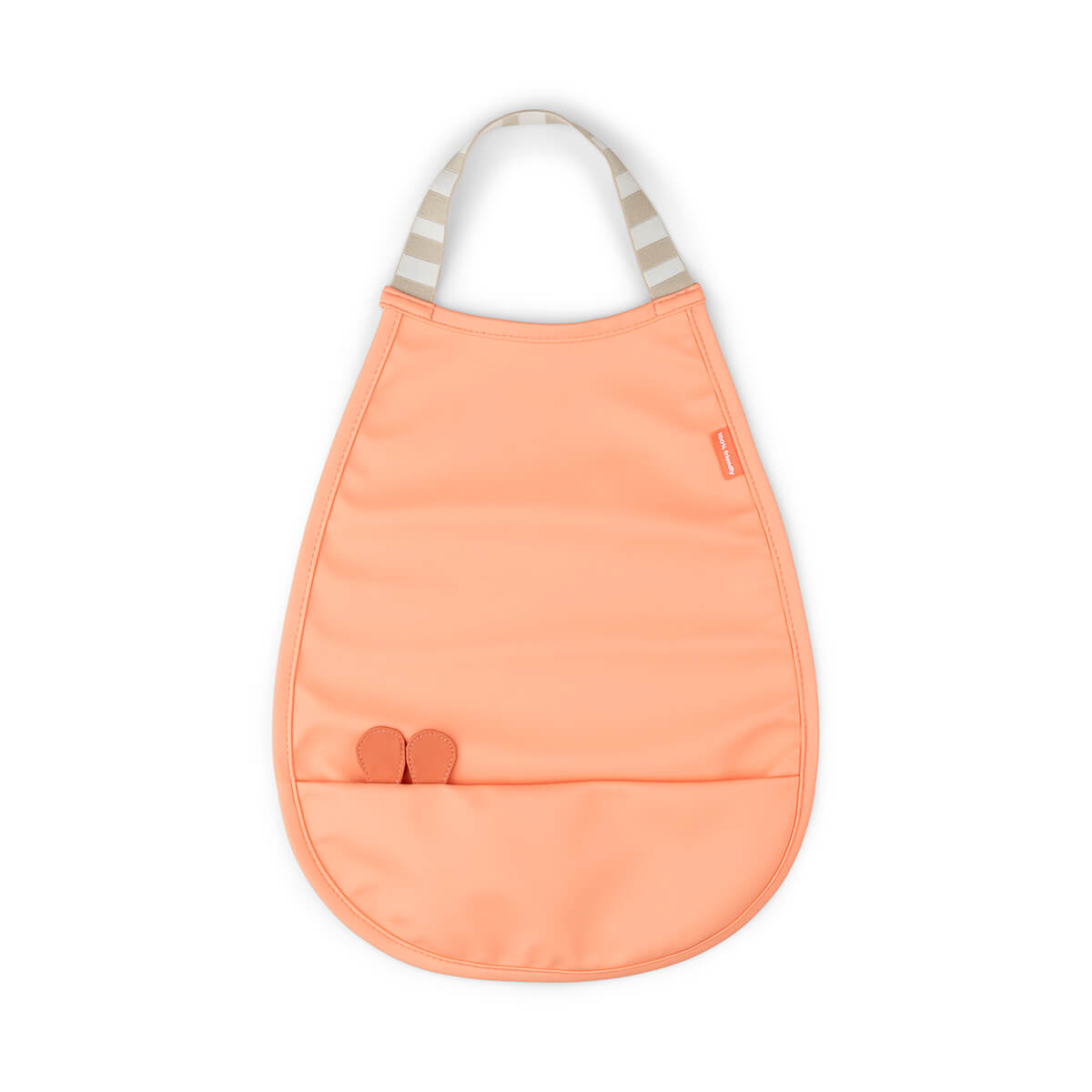 DONE BY DEER - Bavoir élastique Raffi ORANGE Done by Deer