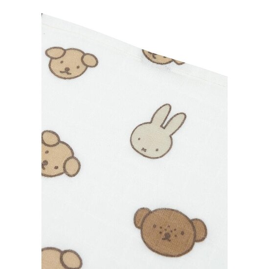 Jollein Lot de 3 Langes Small Miffy and Friends Multicolor 70x70 cm