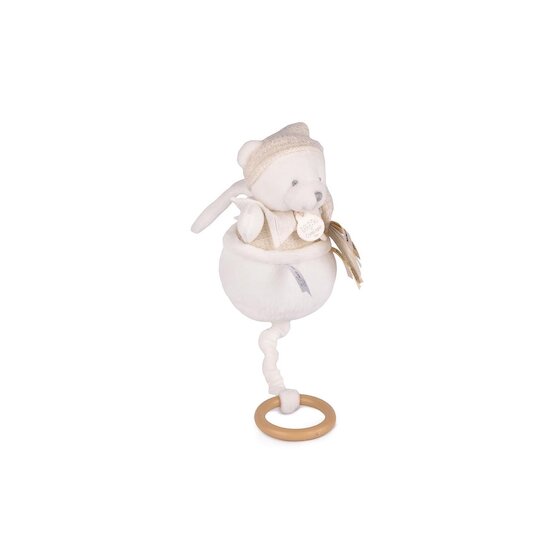 Doudou & Compagnie Boite à musique Ours Doudou 25 ans Blanc  Doudou & Compagnie Boite à musique Ours Doudou 25 ans Blanc