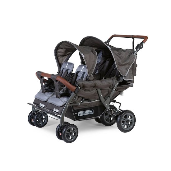 Childhome Poussette Quadruple Anthracite 