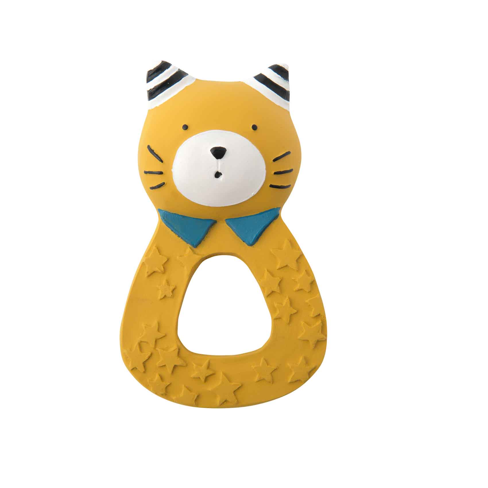 MOULIN ROTY - Anneau caoutchouc naturel Chat Les Moustaches MULTICOLORE Moulin Roty