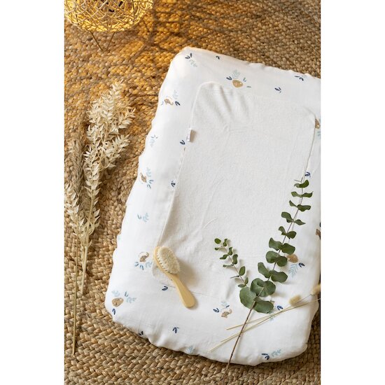 Galipette Housse matelas à langer Eté indien Oiseaux  Galipette Housse matelas à langer Eté indien Oiseaux