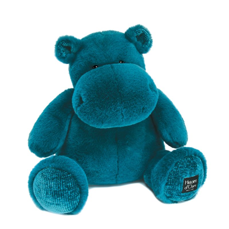 HISTOIRE D'OURS - Peluche Hippo BLEU Histoire d'Ours