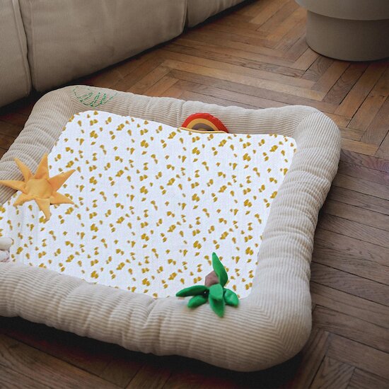 Domiva Tapis d'activité Honey Moon Beige 100x100 cm Domiva Tapis d'activité Honey Moon Beige 100x100 cm