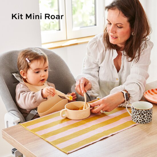 Babymoov Coffret Premiers Repas Mini Roar Beige  Babymoov Coffret Premiers Repas Mini Roar Beige