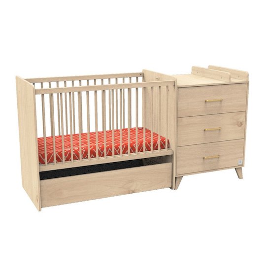Sauthon Lit combiné évolutif Arty  60x120 cm Sauthon Lit combiné évolutif Arty  60x120 cm