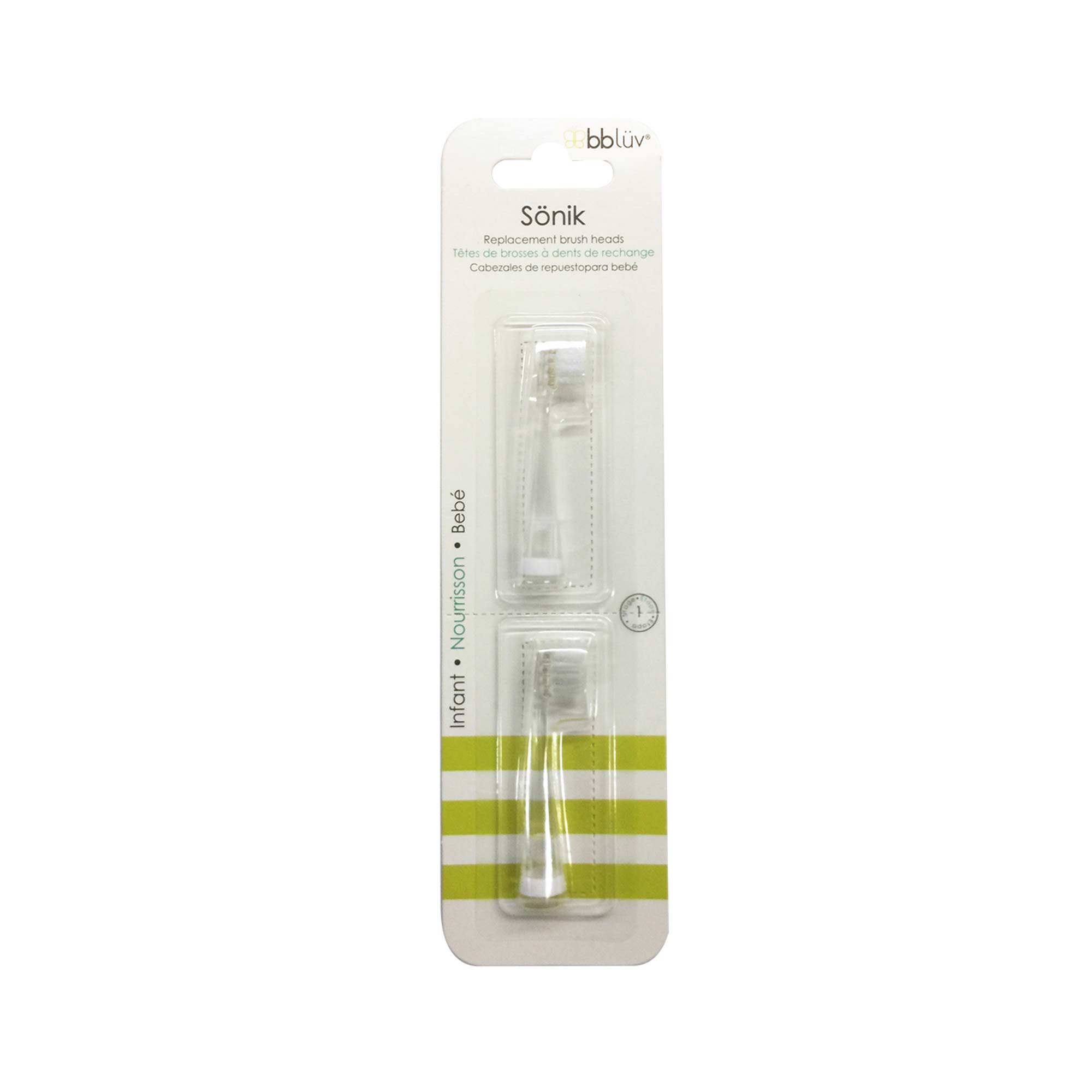 BBLUV - Têtes de brosses à dent de rechange GRIS BBlüv