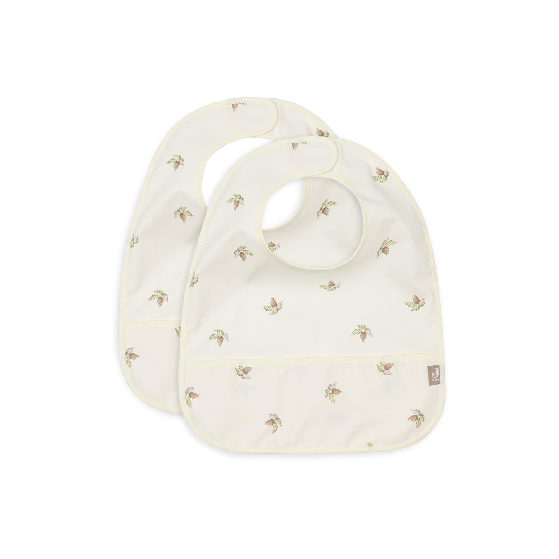 Jollein - Lot de 2 bavoirs imperméable rosehip MULTICOLORE Jollein