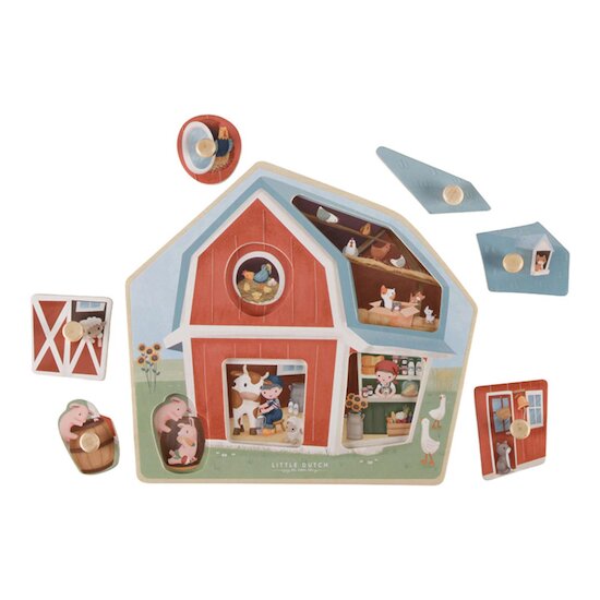 Little Dutch Puzzle en bois FSC Little Farm  Little Dutch Puzzle en bois FSC Little Farm