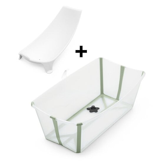 Stokke Pack Flexi Bath baignoire avec support Transparent Vert 
