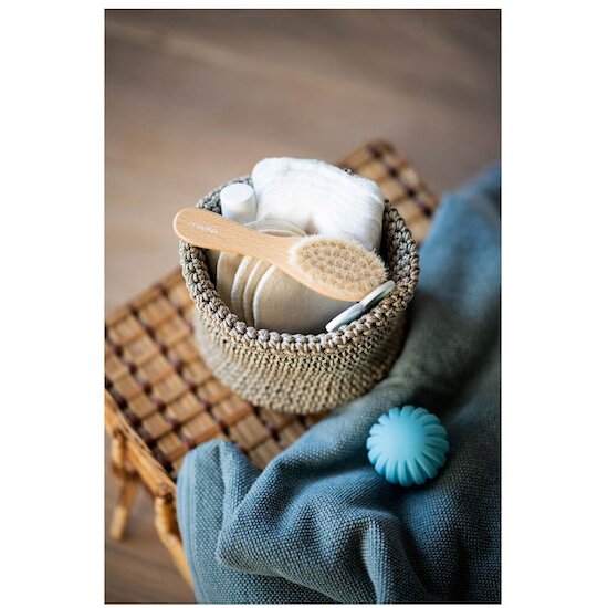 Maïka Brosse douceur en poils naturels Beige  Maïka Brosse douceur en poils naturels Beige