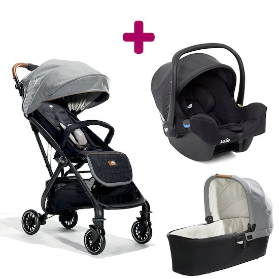 Pack Poussette trio Tourist Carbon   I-snug coal   Nacelle ramble ...