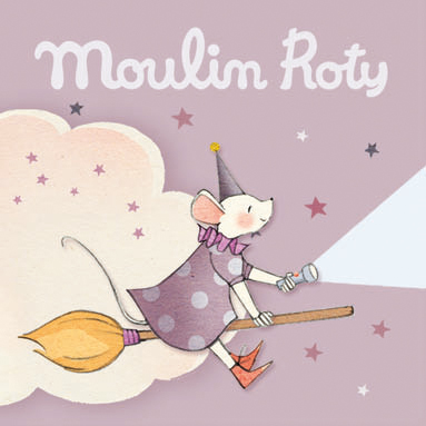 3 disques pour lampe à histoires Il était une fois ROSE Moulin Roty