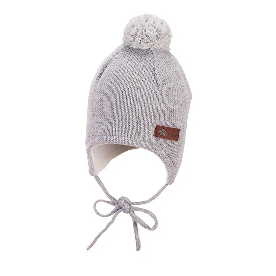 Sterntaler Bonnet tricot Argent Mel. 