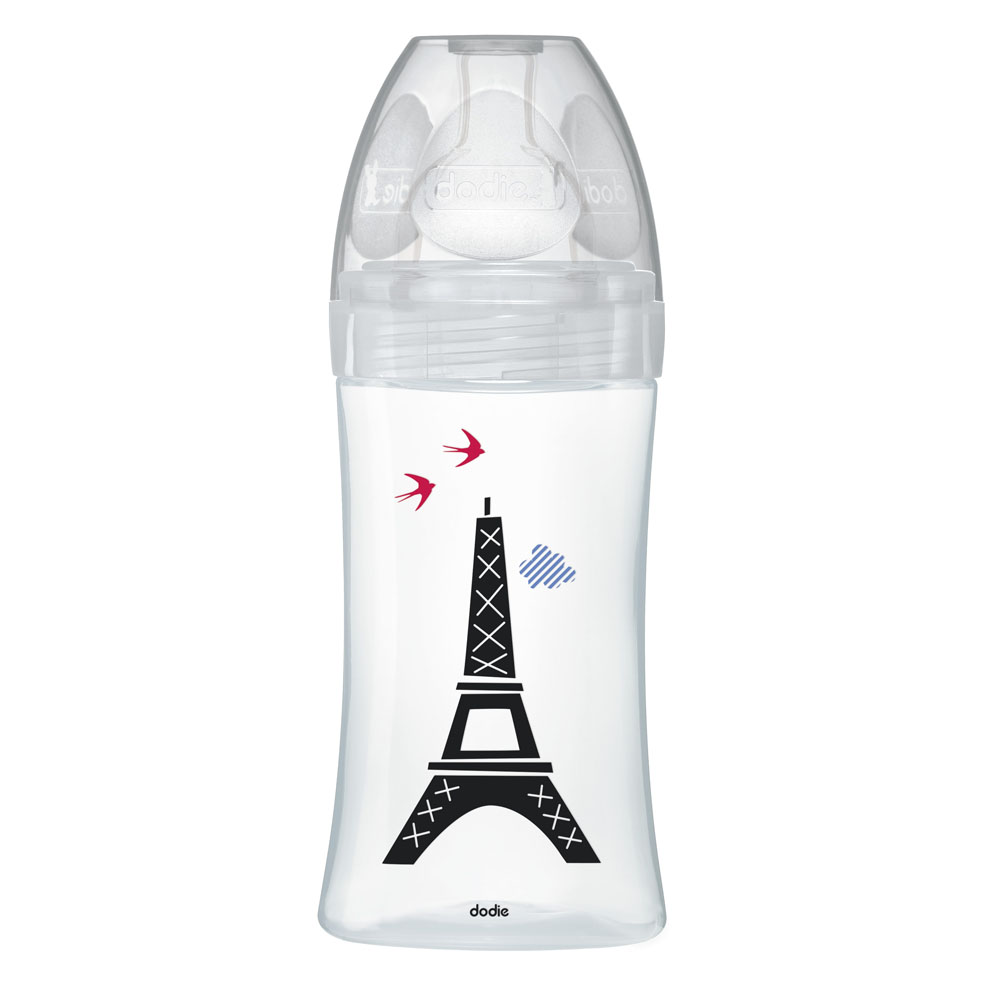Biberon anti-colique Sensation+ en verre Paris BLANC Dodie