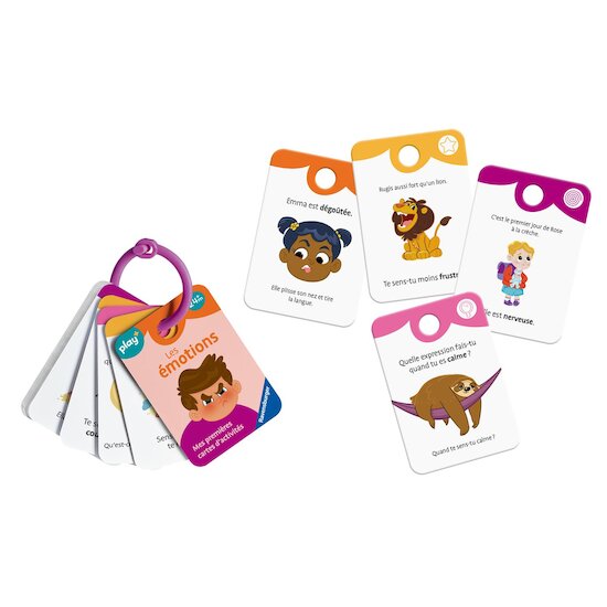 Play+ Mes premières cartes d'activités Les émotions Multicolore  Play+ Mes premières cartes d'activités Les émotions Multicolore