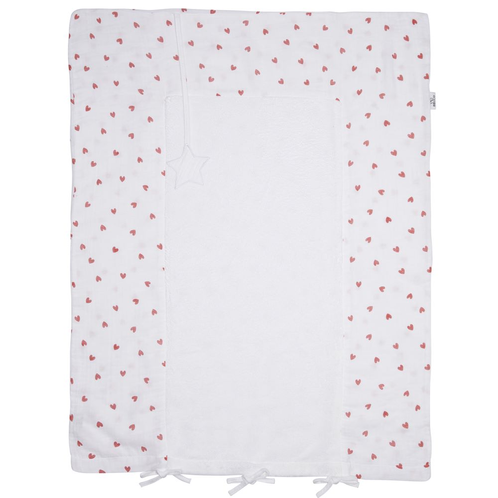 BB & Co - Housse de matelas à langer ROUGE BB&Co
