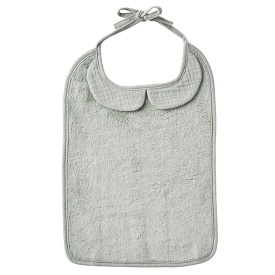 BB&Co Grand Bavoir à nouer Soft Bambou Vert De Gris 