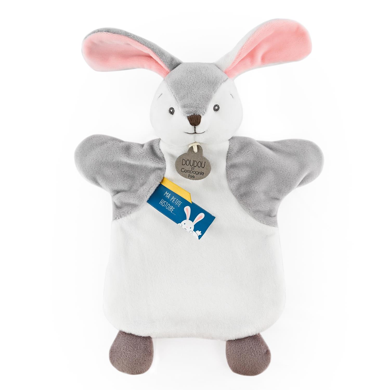 Doudou & Compagnie - Doudou marionnette BLANC Doudou & Compagnie