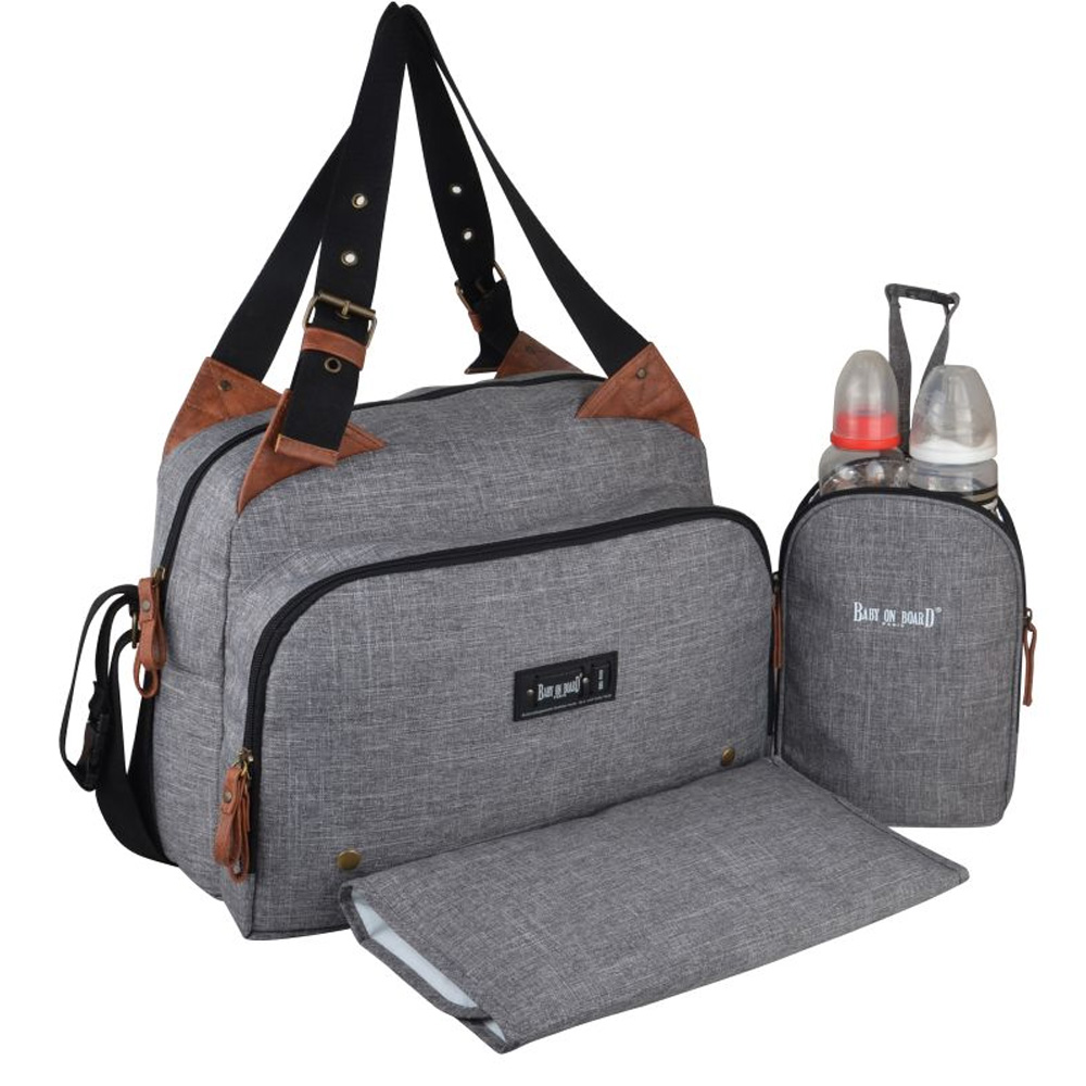 Baby on board - Sac à langer Titou GRIS Baby on board