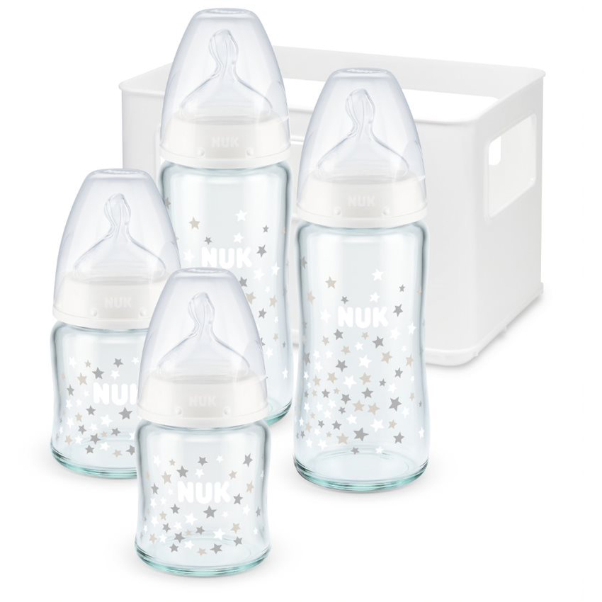 Set Casier FC+ TC 2 x 150ml + 2 x 300ml Mixte Verre BLANC Nuk