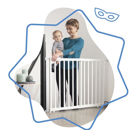 Barrière bébé de sécurité, portail pour empêcher bébé de passer : adbb