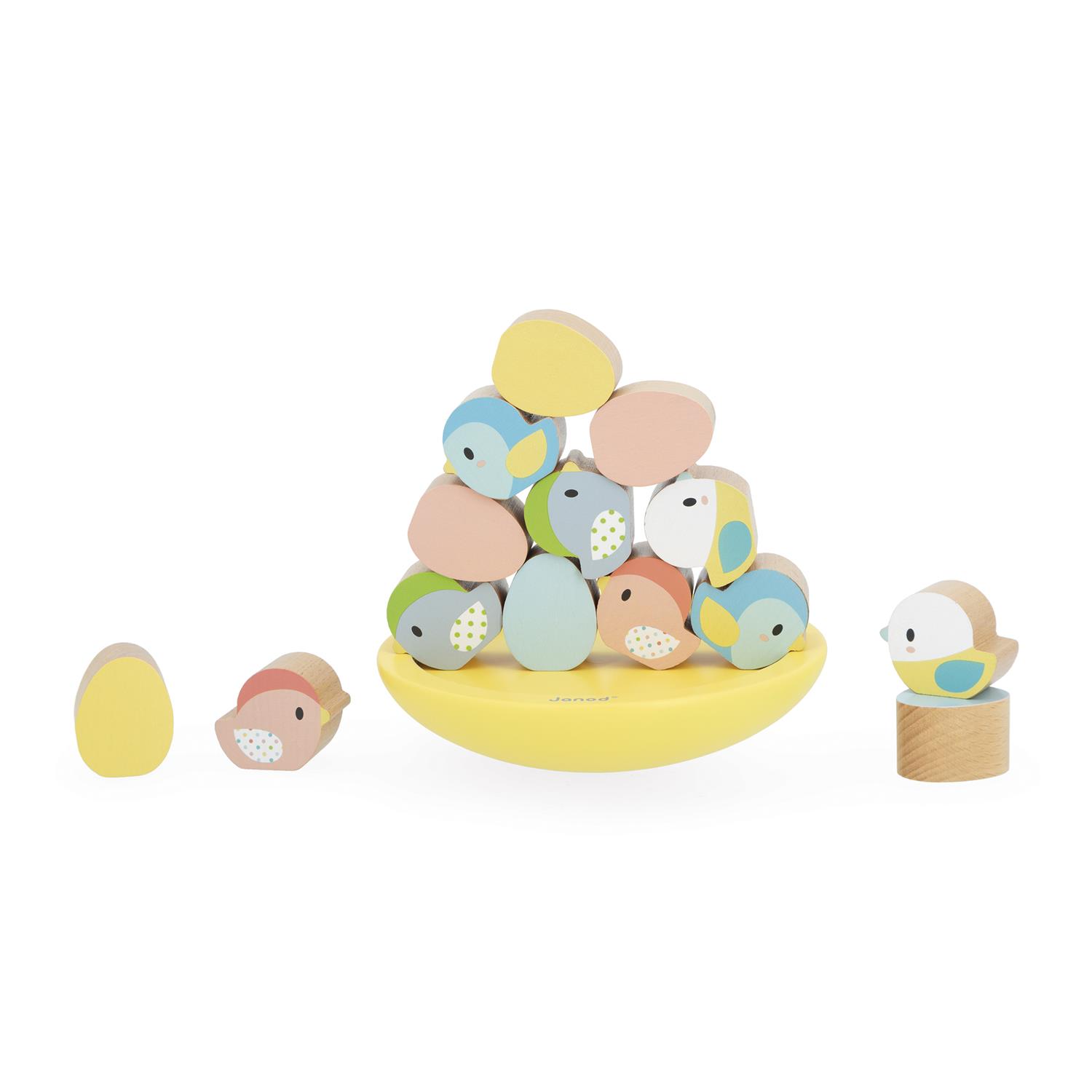 Jeu d'équilibre Pure Oiseaux MULTICOLORE Janod
