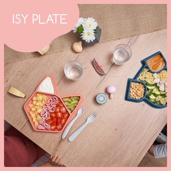 Babymoov Assiette Isy en silicone Orange  Babymoov Assiette Isy en silicone Orange