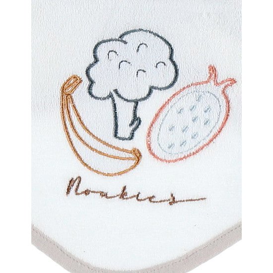 Noukie's Set de 2 bavoirs bandana éponge Tiga Stegi & Ops Jaune  Noukie's Set de 2 bavoirs bandana éponge Tiga Stegi & Ops Jaune