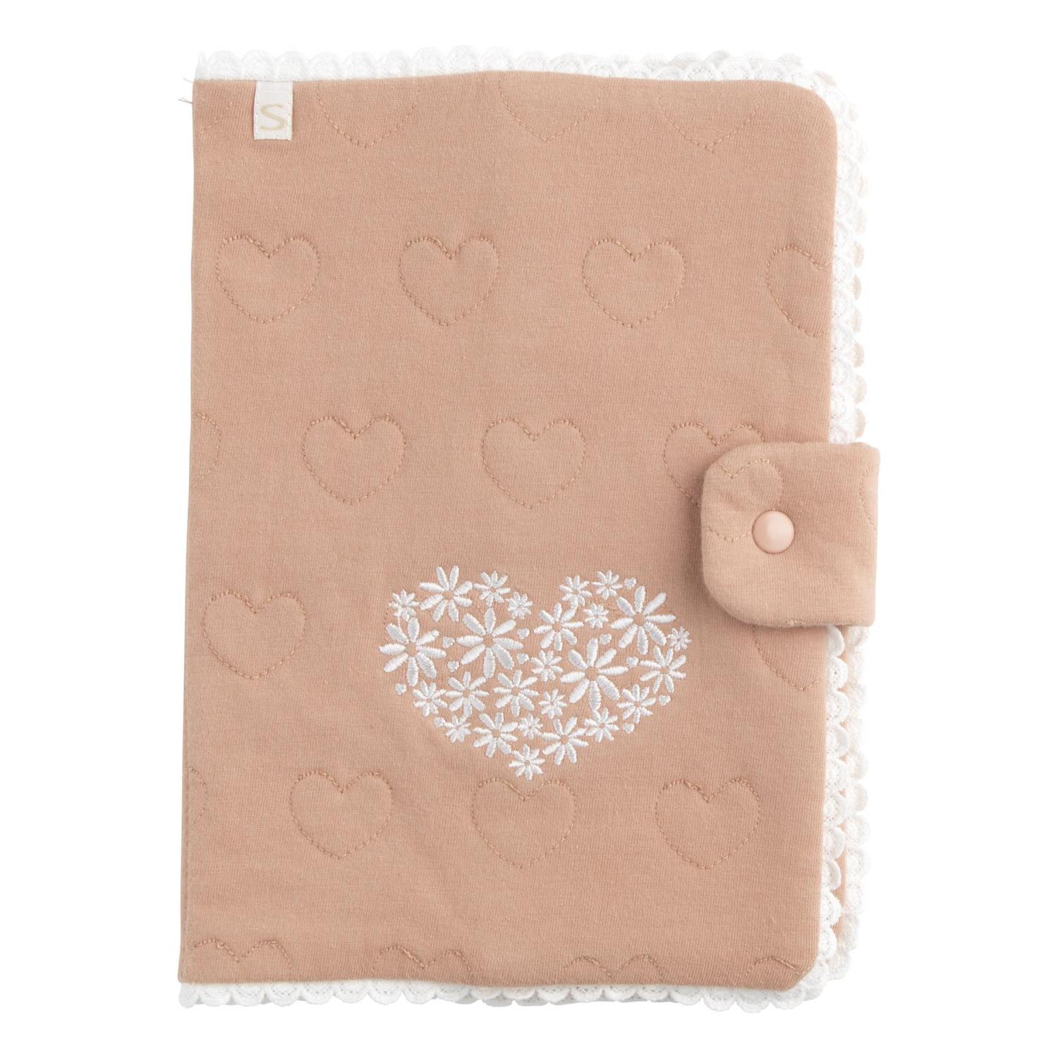 Protege Carnet de Santé Petit Coeur ROSE Sauthon
